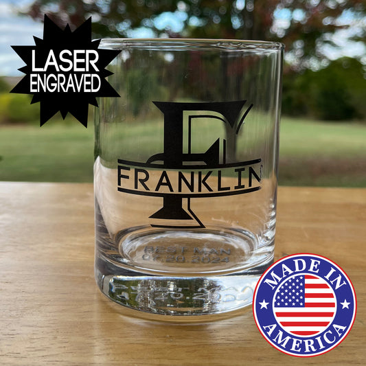 13.75 oz Personalized Old Fashioned Whiskey Glass